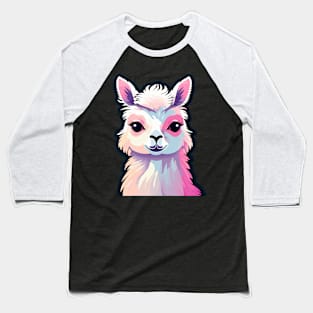 Llama Illustration Baseball T-Shirt